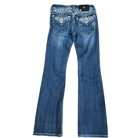 Miss Me Women’s Bootcut Jeans Size 12 Embellished Pocket Western Y2K - Picture 2 of 10
